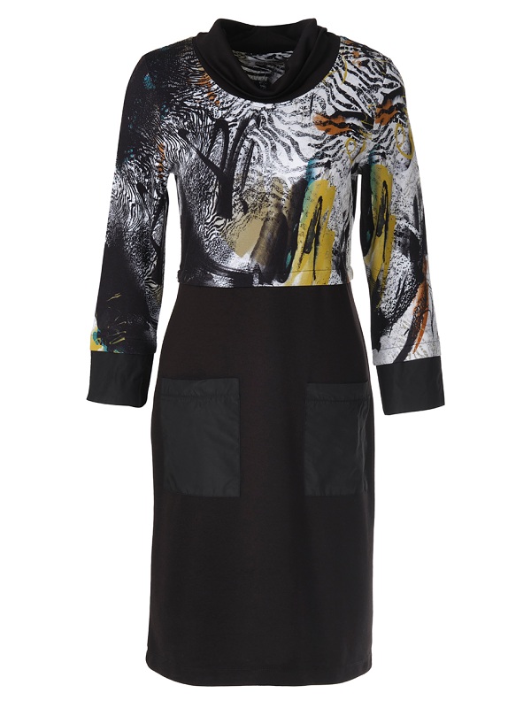 Dolcezza Kleid Safari Escape Front